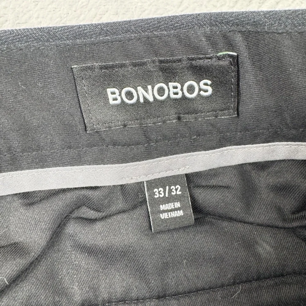 Bonobos Weekday Warrior Dress Pants Mens 33x32 Black Slim Fit Thursday Stretch